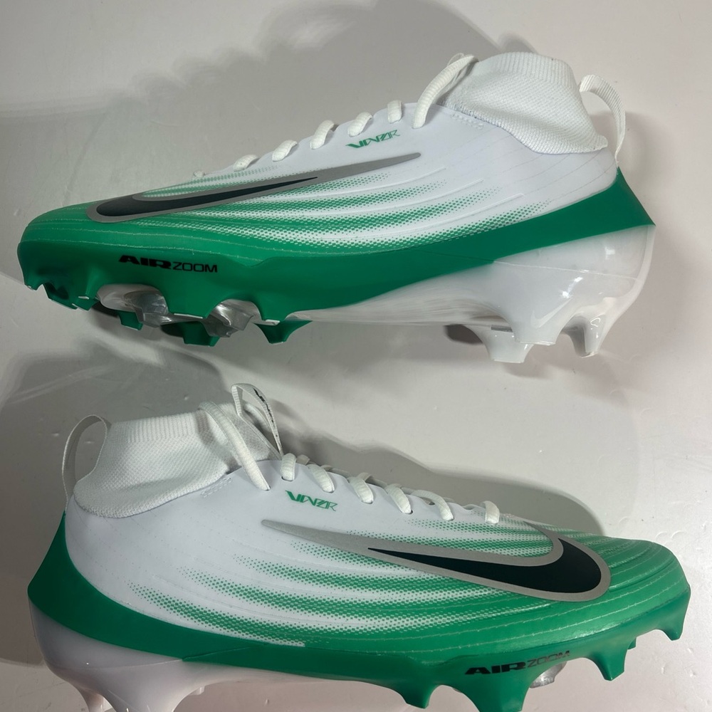Nike Air Zoom Vapor Pro 1 Football Cleats Green White HM8850-100 Mens Sz 8.5 New